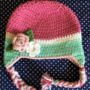 Toddler girl crochet hat